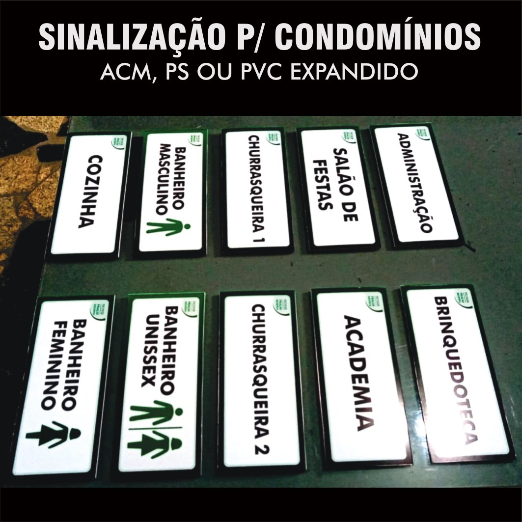 Sinalização para condomínios